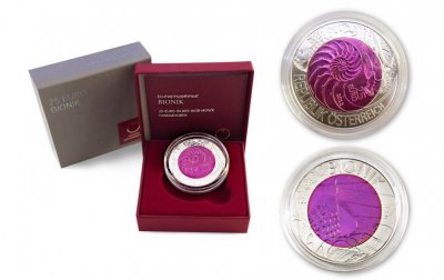 25 Euro Niob Münze Österreich 2012 - Bionik*